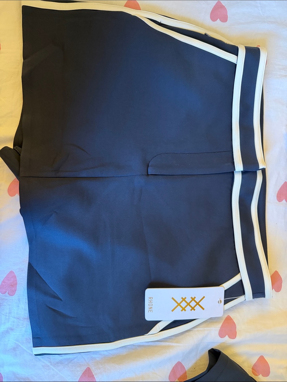 RHONE Navy Skort with White Piping